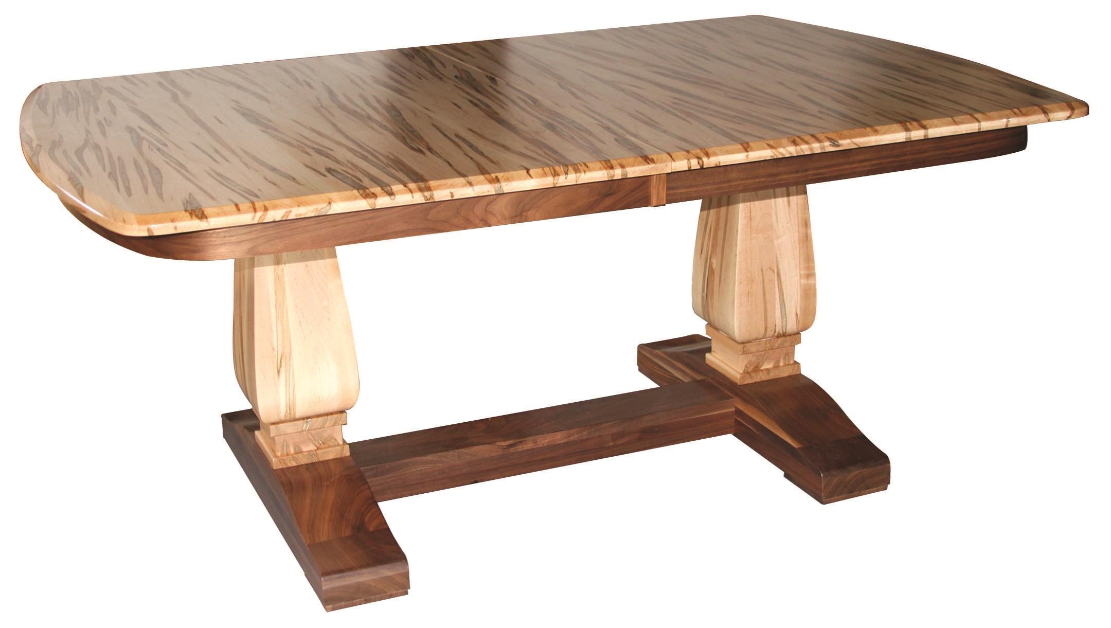 Wayside Custom Furniture Kountry Knob Bassett Double Pedestal Table